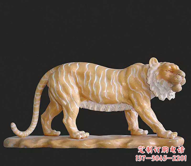 内江行走老虎石雕动物雕塑