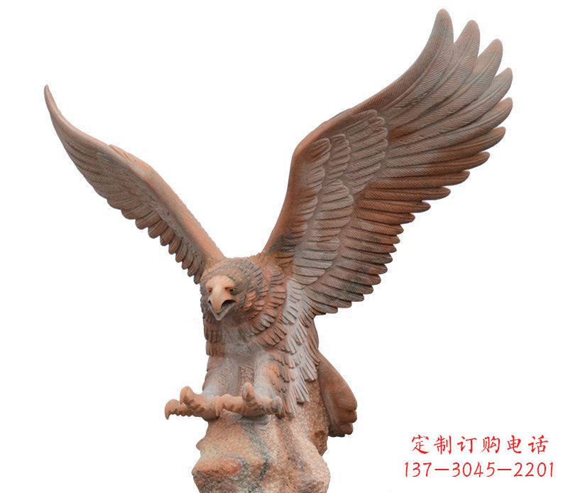 内江雄鹰展翅石雕