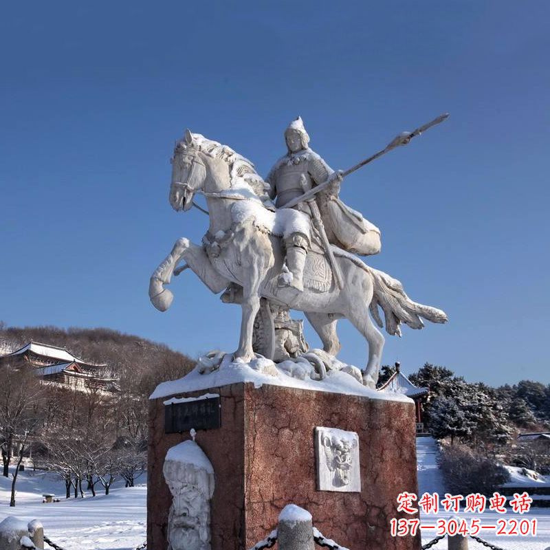 内江薛仁贵骑马雕像-中国历史名人唐朝名将景区景观雕塑