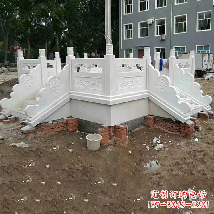 内江学校汉白玉升旗台石雕