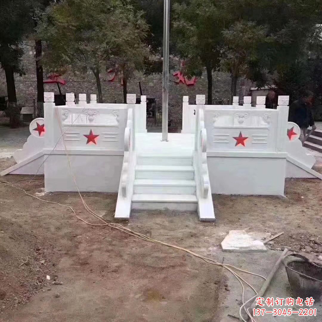 内江学校校园升国旗台