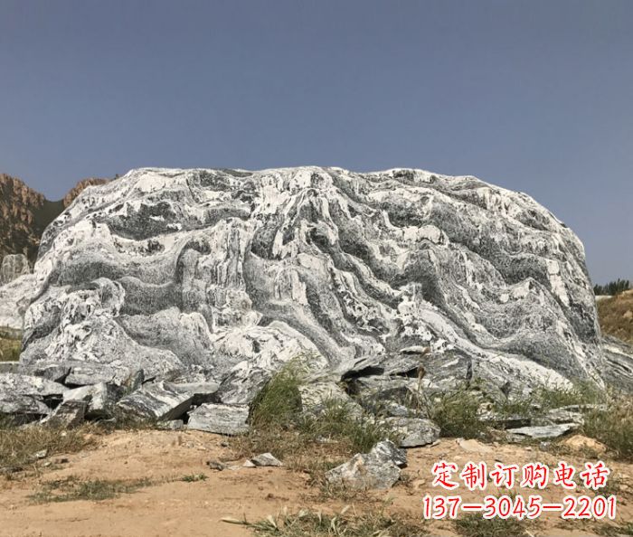 内江雪浪石假山公园景观石雕 (2)