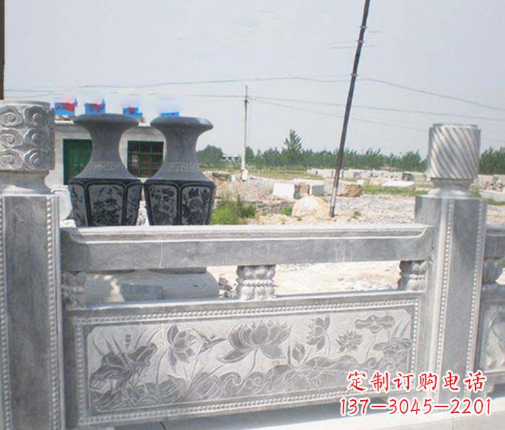 内江园林仿古石栏板景观石雕 (3)