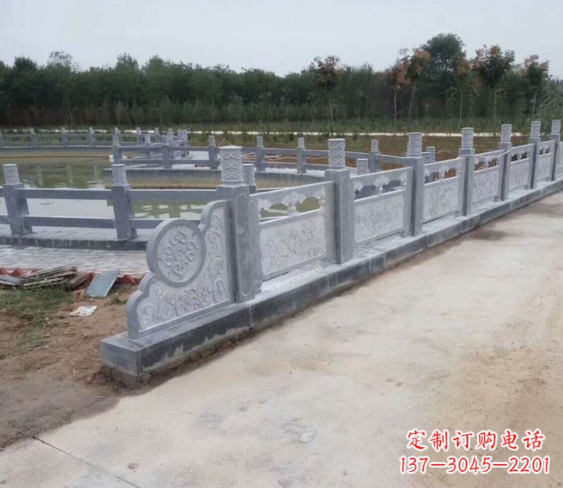 内江园林仿古石栏板景观石雕 (11)
