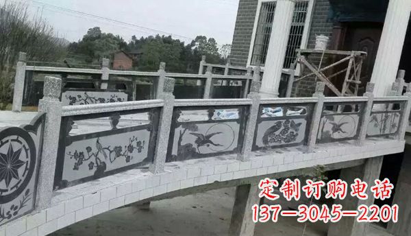 内江园林仿古石栏板景观石雕 (10)