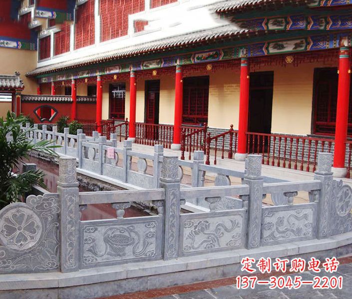 内江园林仿古石栏板景观石雕 (12)