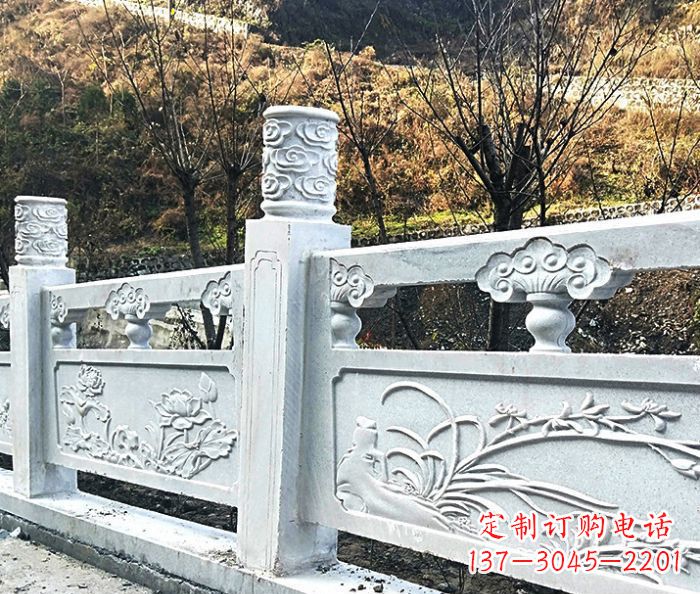 内江园林景观大理石栏板石雕 (7)