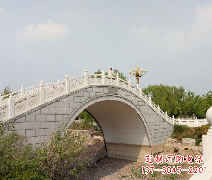 内江园林景观大理石桥栏板石雕 (6)