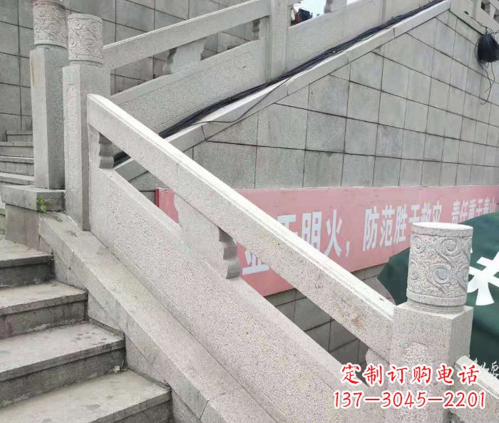 内江园林景观大理石桥栏板石雕_1 (2)