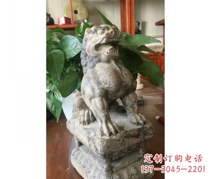 内江园林景观大理石狮子石雕