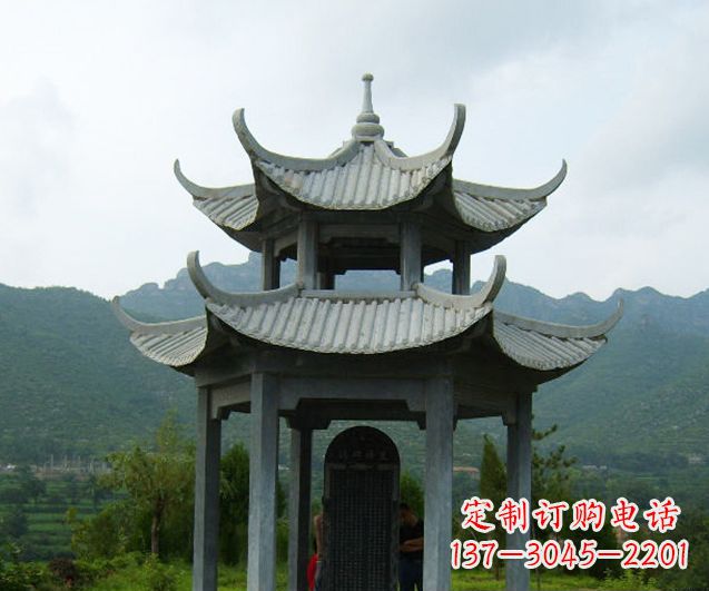 内江园林景观仿古凉亭石雕
