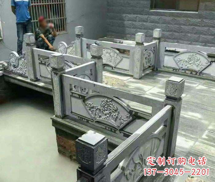 内江园林景观仿古石浮雕栏板 (4)