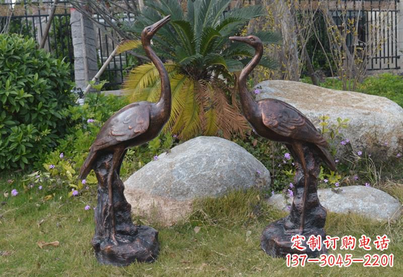 内江站立仙鹤雕塑 (2)
