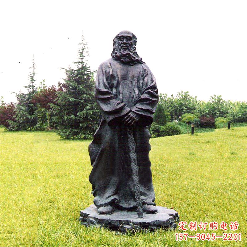 内江张大千铜雕像-公园近代名人著名人物雕塑