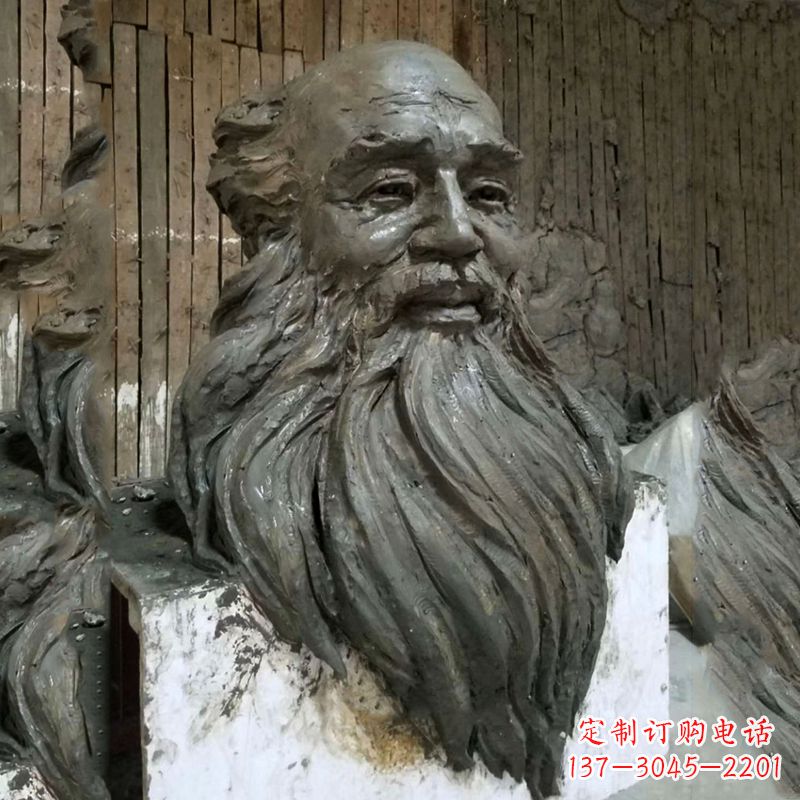 内江张大千头像雕塑泥稿