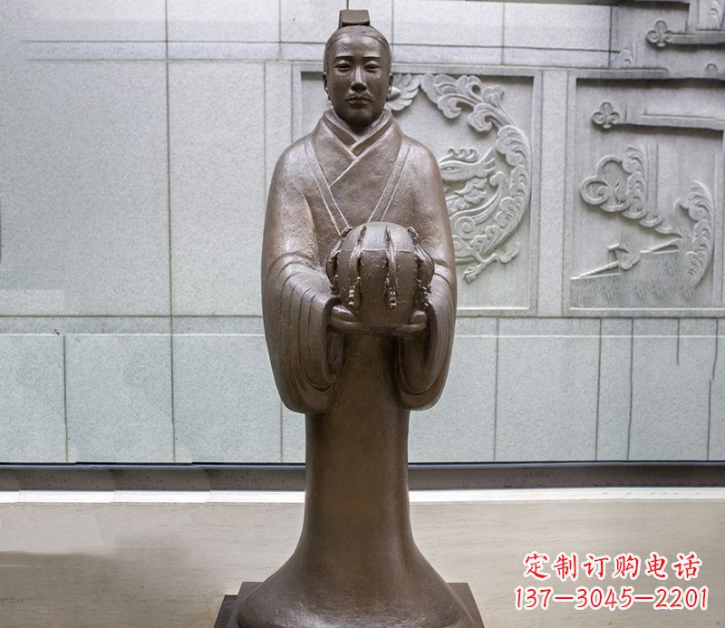 内江张衡科学家 人物铜雕