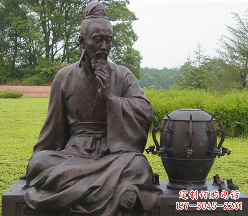 内江张衡科学家铜雕