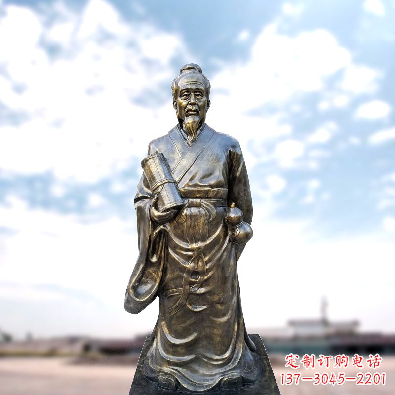 内江张仲景仿铜雕像
