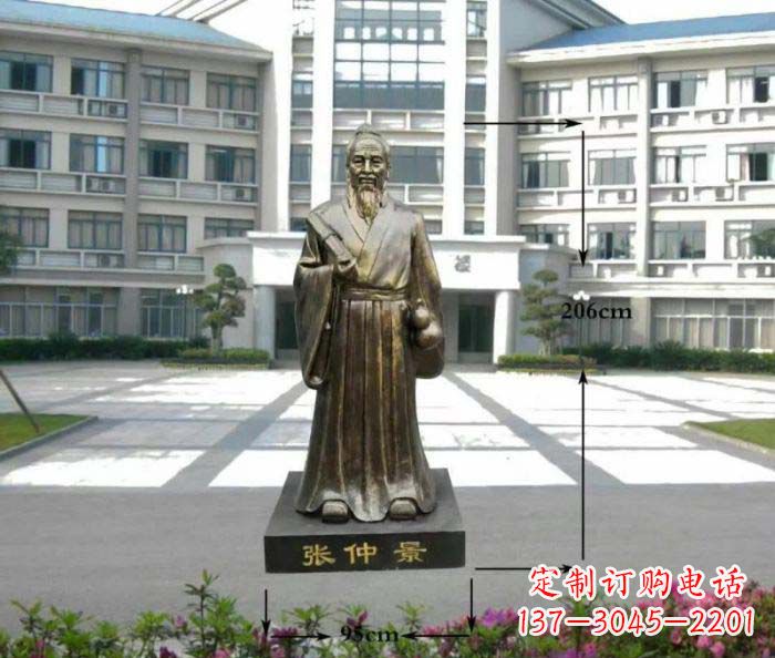 内江张仲景名医铜雕