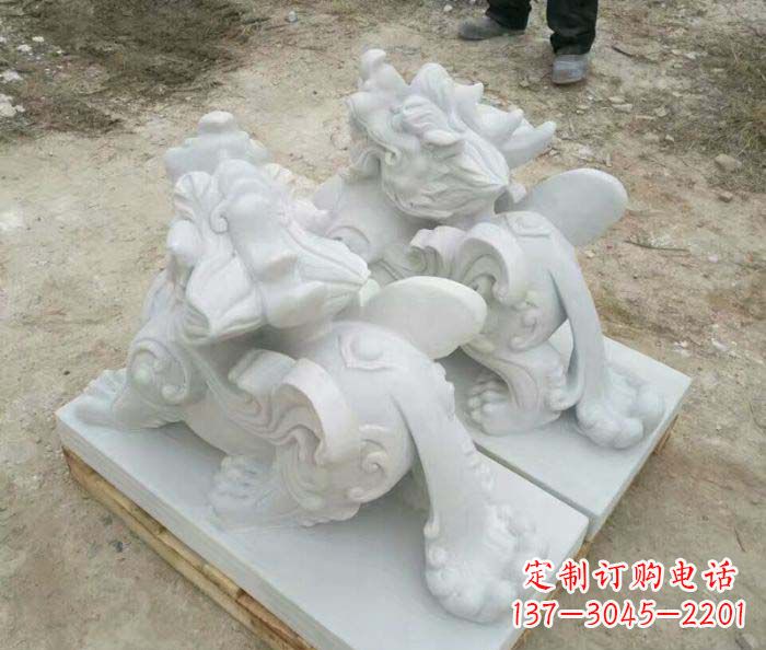 内江招财进宝立式貔貅门口石雕