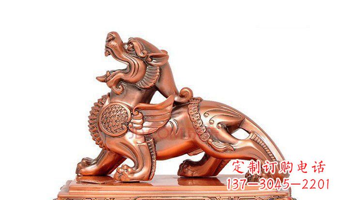内江招财辟邪貔貅铜雕 (2)