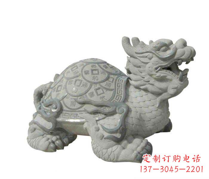 内江招财神兽大理石龙龟石雕