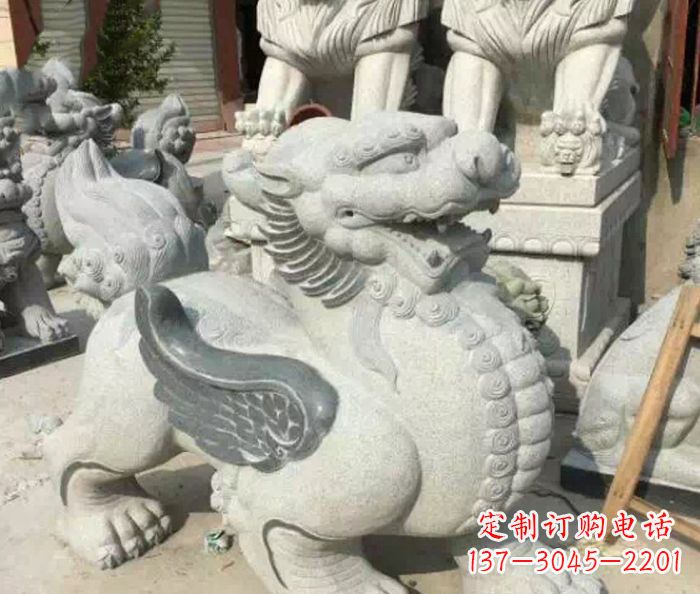 内江招财神兽仿古貔貅石雕