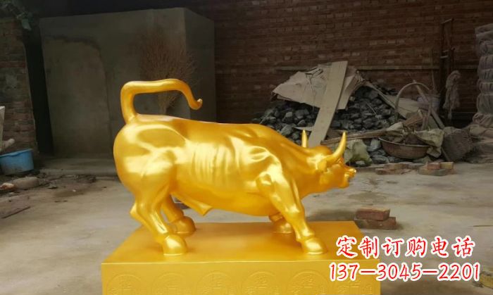 内江招财铜牛雕塑 (2)