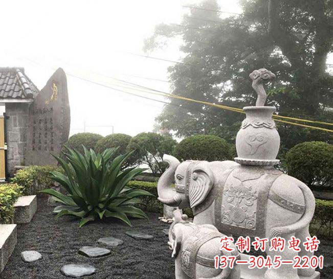 内江招财驮宝大象石雕