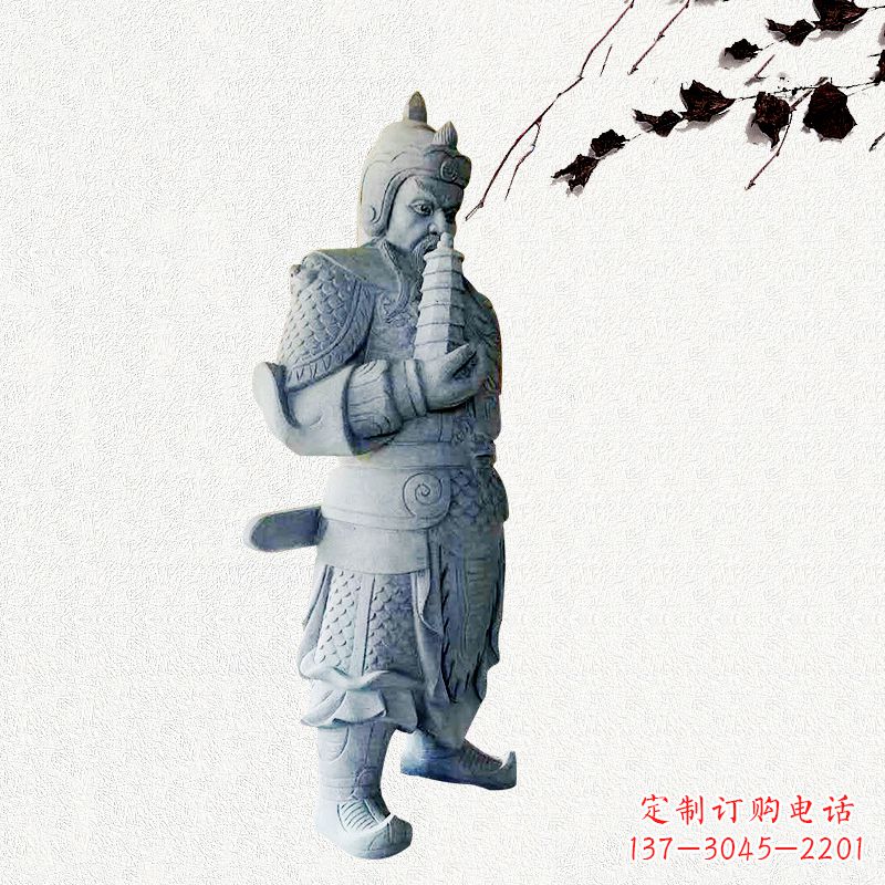内江中国古代神话中的托塔天王石雕塑