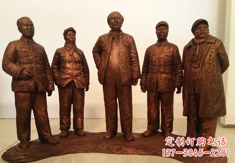 内江中国近代伟人系列铜雕像