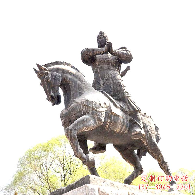 内江中国历史名人民族英雄霍去病铜雕塑