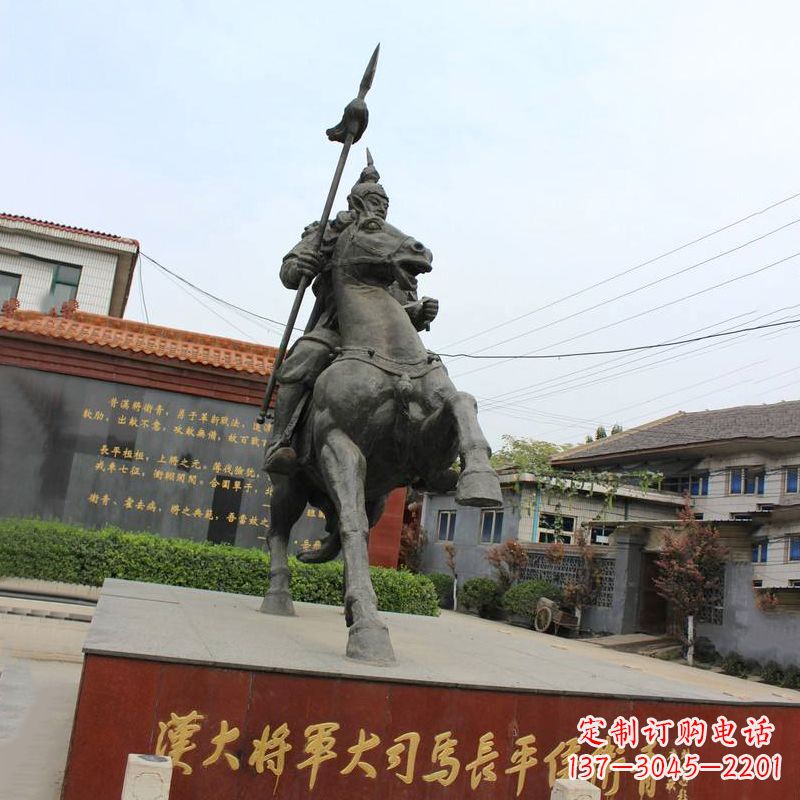 内江中国历史名人汉朝著名将领民族英雄卫青铜雕塑像