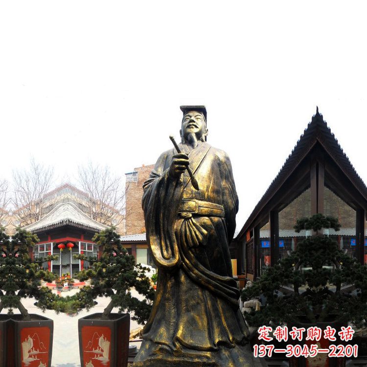 内江中国历史文化名人书圣王羲之雕塑