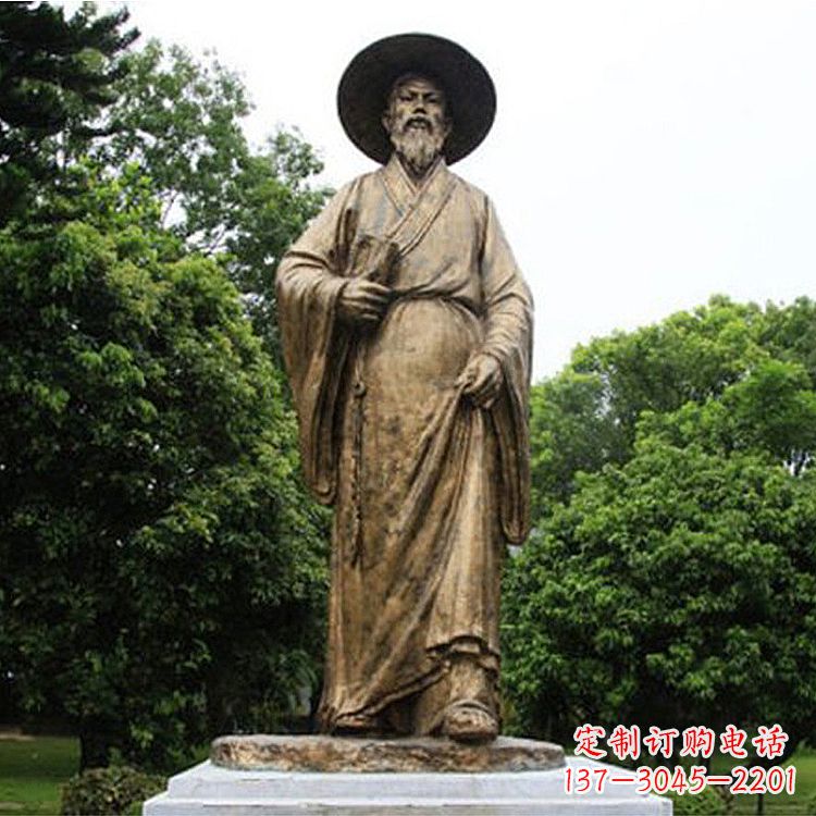 内江中国历史文化名人北宋文学家苏轼苏东坡铜雕像
