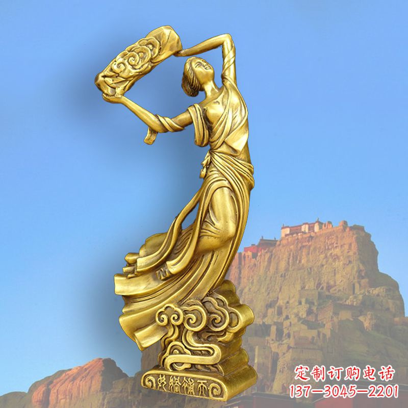内江中国上古传说“女娲补天”铸铜雕塑