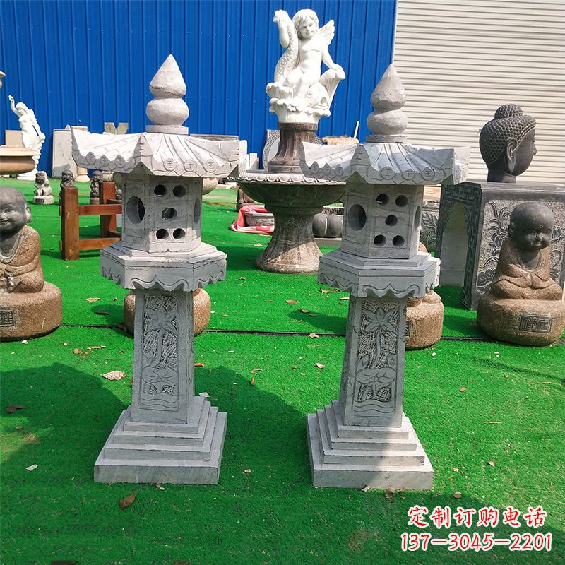 内江中式大理石灯笼
