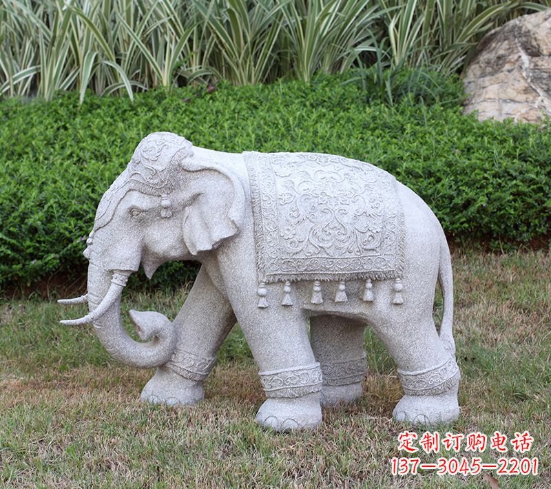 内江中式石雕大象