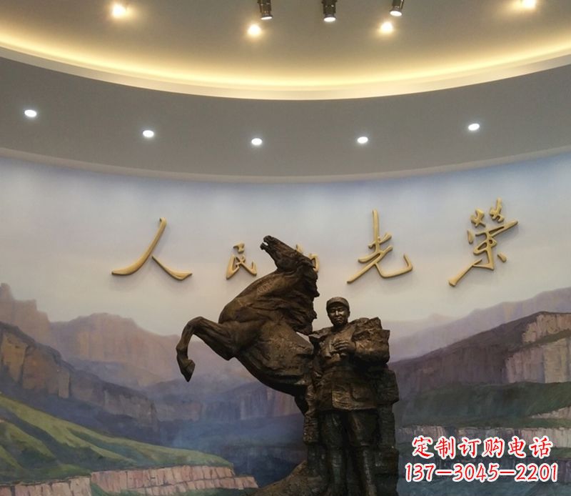 内江朱德人物景观铜雕