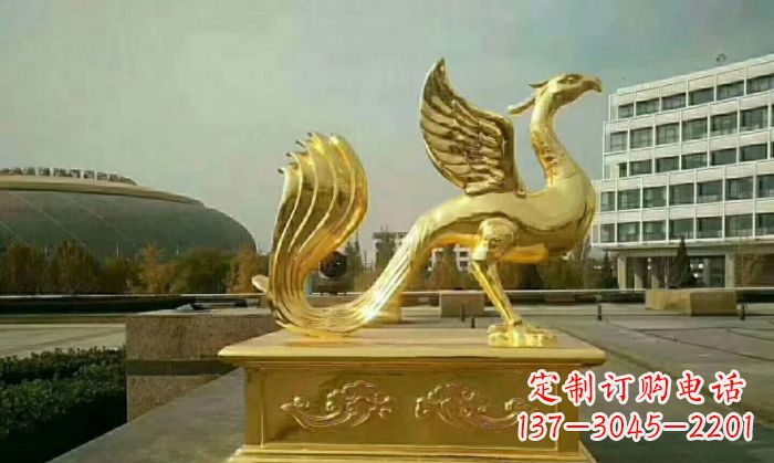 内江朱雀铜雕