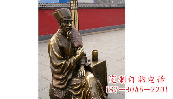 内江诸葛亮古代名人铜雕