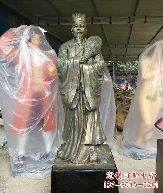 内江诸葛亮古代人物铜雕