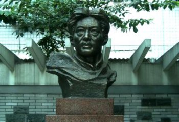 内江校园名人徐悲鸿头像雕塑