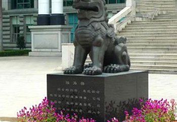 内江獬豸铜雕塑-法院门前神兽动物雕塑摆件
