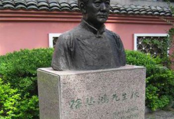 内江徐悲鸿铜雕半身像雕塑