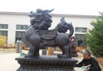 内江招财神兽貔貅铜雕 