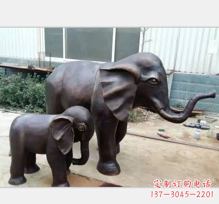 内江铸铜公园大象雕塑
