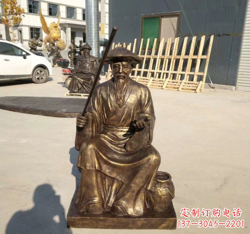 内江铸铜姜太公钓鱼