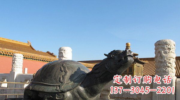 内江铸铜龙龟寺庙神兽铜雕