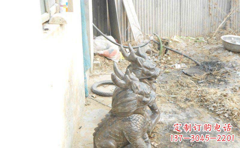 内江铸铜麒麟古代神兽铜雕